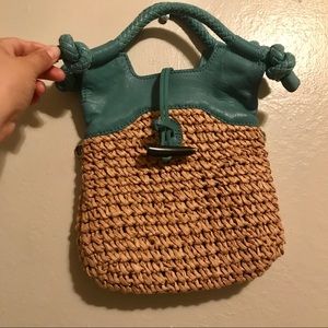 Foley + Corinna mini city straw tote in raffia